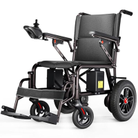 Zomerreizen, morgen geleverd on funy elektrische rolstoel voor volwassenen   25 km lange actieradius, lichtgewicht opvouwbaar, gemotoriseerde rolstoel voor mobiliteit binnen/buiten   compact formaat   zwart