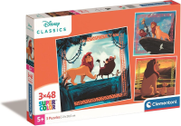 Clementoni Leeuwenkoning puzzelset   3 x 48 stuks, meerkleurig