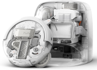 DJI ROMO P robotstofzuiger en dweil met transparant ontwerp, 25.000 Pa zuigkracht, sensoren op drone niveau, dubbele robotarmen, 200 dagen onderhoudsvrije werking, aanpasbare dweiloplossingen