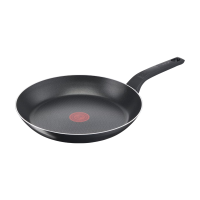 Tefal Easy Cook & Clean koekenpan, zwart, 28 cm diameter, aluminium behuizing, titanium antiaanbaklaag (PFOA vrij, loodvrij, cadmiumvrij), Thermo Signal technologie, volledig afgedichte coating aan binnen  en buitenkant, diffusiebodem, ergonomische handgr