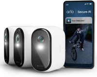 Arlo VMC3380 100EUS WiFi Essential 3 2K beveiligingscamera voor buiten, 3 camerakit wit