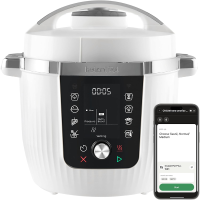 Instant Pot Pro WiFi 5,7 L 10 in 1 elektrische snelkookpan met appbediening, 1200 W – Coconut White