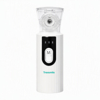 Treesmile JM 817 Mesh nevelizer, Handheld & stil, 8 ml medicinenzakje, Dubbele nevelstanden ≤25 dB, Zelfreinigend, Voor thuisgebruik volwassenen & kinderen