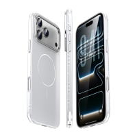 IPhone 18 Pro Max hoesje, Compatibel met 17 Pro Max Edge warmteafvoer, MagSafe magnetische ring, Slanke versie, Zilver, 1 stuk