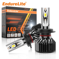 ENdureLite 9005/HB3 auto ledlampen, helderheid 17000 lm, 6000 K koelwit licht, 5570 CSP chips, efficiënt koelsysteem, aansluiten en gebruiken, set van 2