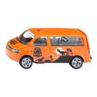 Siku VW Multivan speelgoedauto   oranje, 7,8 cm