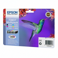 Epson Hummingbird multipack 6 kleuren T0807 Claria fotografische inkt