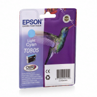Epson kolibrie enkelverpakking lichtcyaan T0805 Claria fotografische inkt