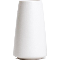 Yuejia 1st./15 Cm/6in Keramisch Vaasje – Minimalistische Bloemenvaas voor Moderne Tafel, Plank en Woondecoratie, geschikt voor Haard, Slaapkamer, Keuken, Woonkamer, Tafeldecoratie en Bureau (Effen Wit)