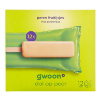 G'woon fruitijs peer   12 stuks