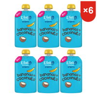 Ella's Kitchen 4+ maanden smoothie banaan + kokos 120 g * 6