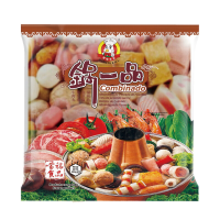 Meng Fu Hotpotballetjes (Fuzhou visballetjes, gevulde贡balletjes, inktvissticks, rundvleesballetjes) 500 g