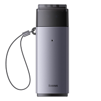 Baseus Lite serie USB A naar SD/TF kaartlezer   grijs