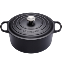 Le Creuset signature ronde braadpan   28 cm, mat zwart