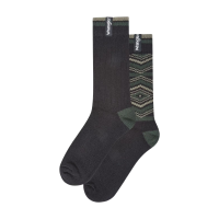 Wrangler WRA Craig bootsokken   zwart effen/Fair Isle patroon   38 42