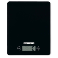 MELISSA Digitale keukenweegschaal | Gehard glas | LCD scherm | Max. 5 Kg | Tare functie | 1 g stappen | Grammen / Ounces / Ponden / Milliliters | Zwart