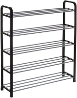 5Five Schoenenrek   Metaal & Kunststof, 15 paar, Grijs, 76 x 20 x 71 cm