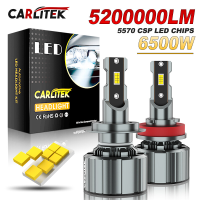 CARLitek 9005 LED koplampen, 20.000 Lm, 300% helderder, 6000K koel wit, 50.000+ Uur, koplamp, nevelamp, spotlamp, verpakking van 2