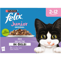 Felix junior mix in gelei kattenvoer meerpakket