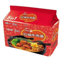 Uni President noedels met gestoofd rundvlees 5*100 g