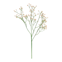 Wei's moment 5 stuks kunstbloemen, nepbloemen van zijde en kunststof, kunstgipskruid, realistische bloemstukken, bruiloftsdecoratie, tafelstukken, champagnekleur