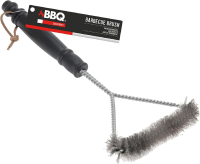 BBQ Barbecue Reinigingsborstel   Roestvrij staal, 17 x 31 x 3 cm