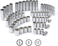 WORKPRO 450 delige doppenset met 1/2 inch, 1/4 inch en 3/8 inch aandrijving, CR V, metrisch en imperiaal, met ratel met snelontgrendeling, steeksleutels, bitset, monteursgereedschap voor autoreparatie