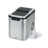 120 W ijsblokjesmachine met 2 verschillende formaten ijsblokjes, 9 min voor 9 stuks ijsblokjes, 12 kg ijsblokjesproductie in 24 uur, zelfreinigende functie, 2,2 L watertank.