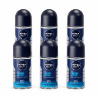 NIVEA Men Deo Roll on   Fresh Active 50 ml (6 Pack)