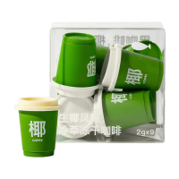Office Fish Freeze dried Black Coffee met nata de coco smaak 2 g per stuk × 9 stuks per verpakking