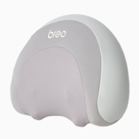 Breo P2 nek  en taillemassagekussen, verwarmd shiatsu massageapparaat met 3 standen, ergonomisch golfdesign voor schouder  en nekondersteuning