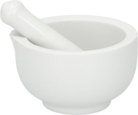 Alpina keramische mortel en stamper set   8 cm, wit
