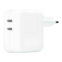 Originele Apple   35 W   Dual Power Adapter   2x USB C Poorten   Wit