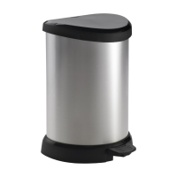 Curver Decobin afvalemmer   15 liter   metallic   gerecycled kunststof   premium opbergoplossing, duurzaam kunststof, moderne huisorganisatie