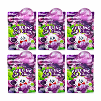 Cokoc Peeling Zachte Snoepjes Druivensmaak 75 g x 6