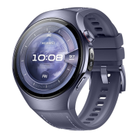 HUAWEI Watch 5 46 mm Grijs Paars / Composietbandje / Titanium van luchtvaartkwaliteit / X TAP / eSIM bellen / GPS / ECG / Bluetooth 5.2 / Smartwatch / Compatibel met iOS en Android