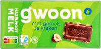 G'woon Melk Tablet Met Hazelnoten Chocolade   200 g