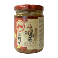 Chuan Wa Zi Knoflook Gehakte Chilisaus 240 g