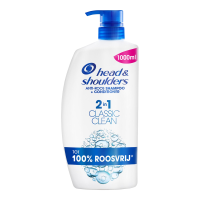 HEAD & Shoulders Classic 2 in 1 Anti Roos Shampoo + Conditioner   1000 ml   Pomp