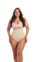 Feelingirl Naadloze onmiddellijk gladmakende gevormde slips met laag gesneden taille 3XL/4XL   huidkleur