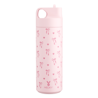 19 Oz Active Cup met handgreep en tuit – Roze strik