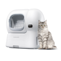 Homerunpet slimme volledig automatische kattenbak CS106, xl (106 l), automatisch bijvullen, veilig anti beknellingsontwerp, geschikt voor katten van 10 kg en grote katten, ideaal voor ragdolls en maine coons