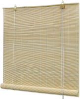 VidaXL bamboe rolgordijn   natuurlijk, 140 x 160 cm