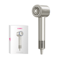 CONFU F10 hogesnelheidsföhn, snelheid van 11 W, 1600 W, negatieve ionen met hoge concentratie, haarverzorging, krachtige luchtstroom, efficiënt snel drogen, wit