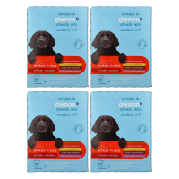 G'woon Brokjes in gelei voor volwassen dieren kalf & kip multipack 12 stuks*4