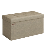 JOYFURNOS Opbergbank, Voeteneindbank, Opbergkist, voor Woonkamer, Slaapkamer, Hal, Camel Bruin