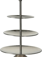 DoaBuy 3 laags Voedselstandaard   RVS, 16 cm, 20,5 cm, 25 cm