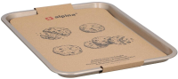 Alpina bakplaat   metaal, 35 x 24 cm, beige