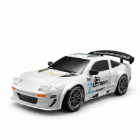 1:24 4WD RC Driftauto SKU A, Verstelbare Gyro, LED verlichting, Dubbele Banden, Lithiumbatterij & Vering, Verzwaard Chassis Hobbyvoertuig voor Tieners en Volwassenen, 1 Stuk Wit