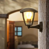 Aigostar wandlamp E27 A 02 IP44, exclusief lamp, waterdichte buitenverlichting